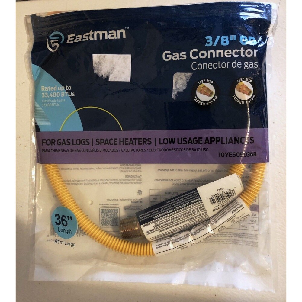 Eastman 3/8" OD Gas Connector 36" Length 5137072 NEW 10YE505036B